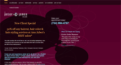 Desktop Screenshot of apeterjamessalon.com